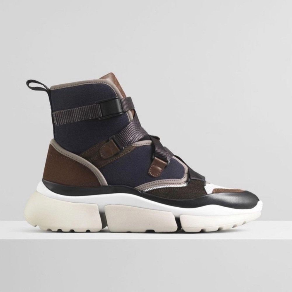 CHLOE SONNIE HIGH TOP SNEAKER 36